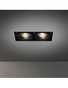 Modular Multiple trimless for 2x LED GE Lumière encastrée