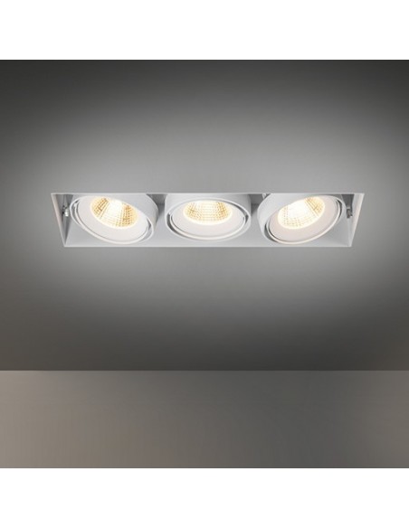 Modular Lighting Multiple trimless for 3x LED GE Einbaustrahler