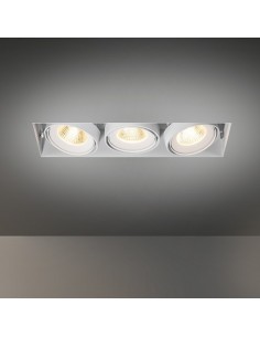 Modular Multiple trimless for 3x LED GE Lumière encastrée
