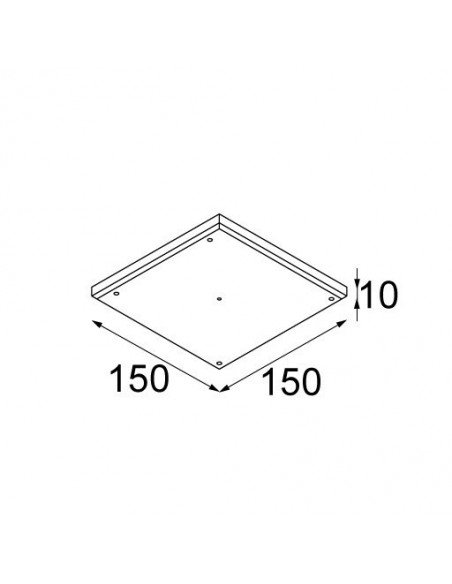 Modular Gypsum fibreboard 150x150