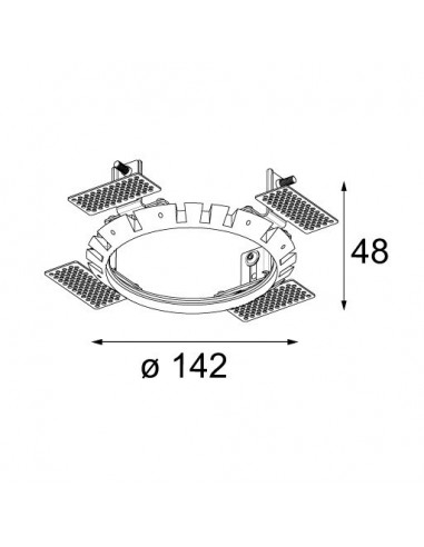 Modular Recessed ring Ø146