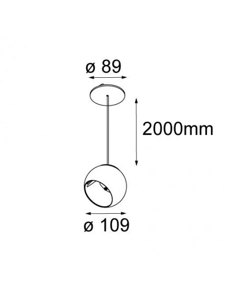 Modular Marbul suspension adjustable LED warm dim GE Suspension lamp