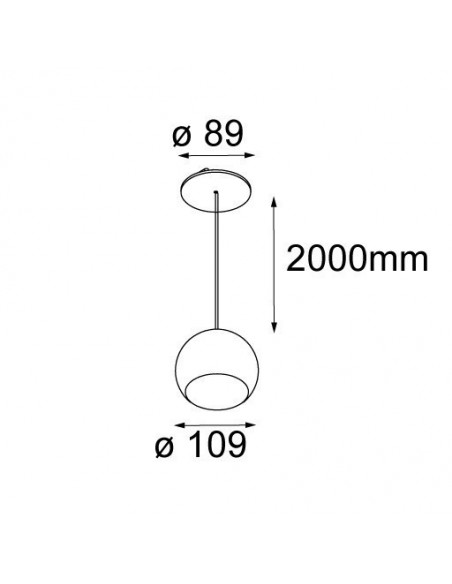 Modular Marbul suspension LED warm dim GE Suspension lamp