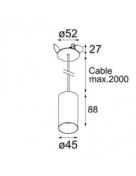 Modular Minude 45 suspension LED GE Hanglamp