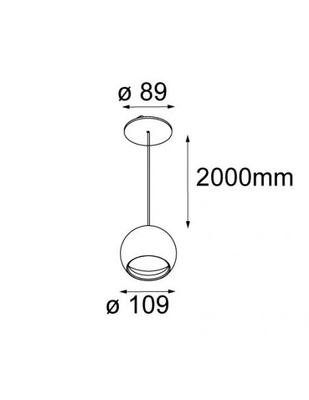 Modular Smart ball suspension 82 GE Hanglamp