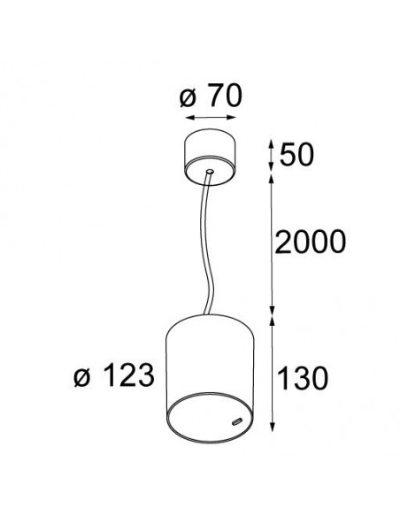Modular Smart tubed suspension 115 LED GI Hanglamp