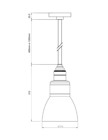Tekna NAUTIC Loft 600mm Suspension lamp