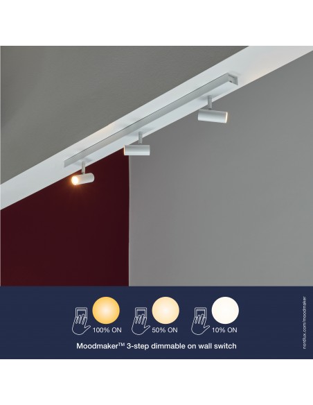 Nordlux Omari 3 3-step-Dim - 3 ceiling lamp