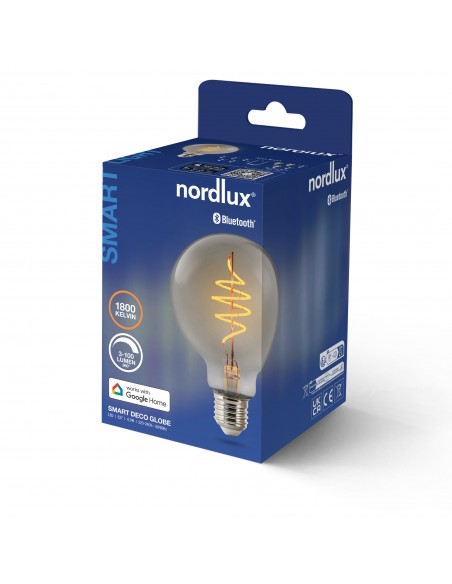 Nordlux G95 Smart Filament Smoked Deco spiral