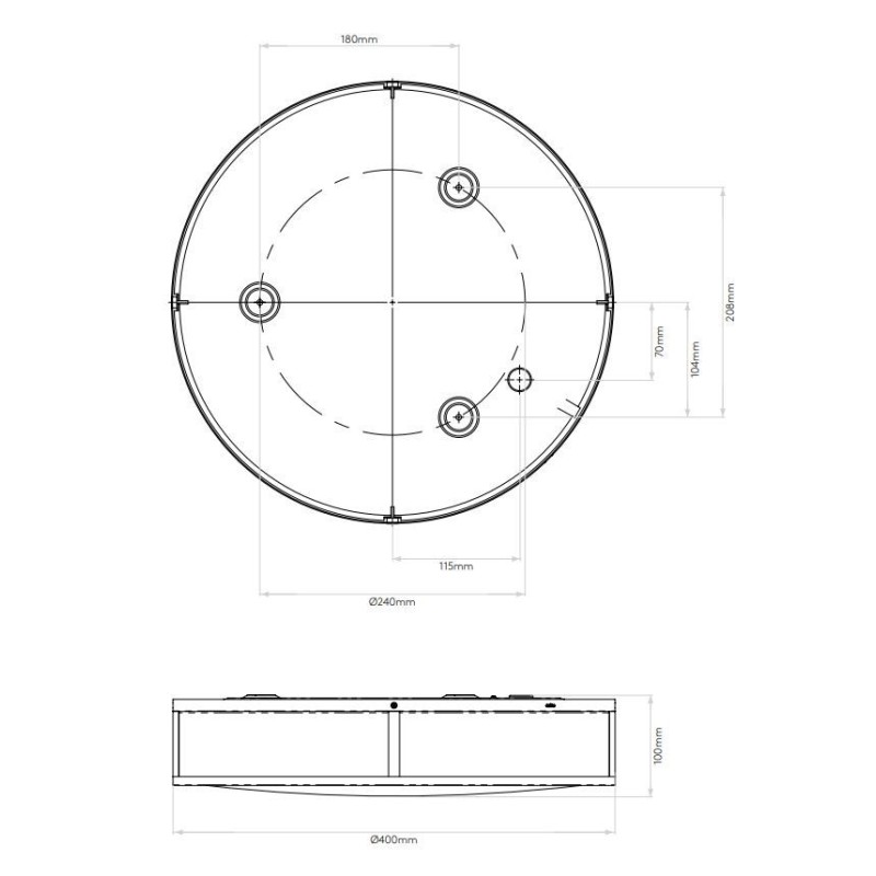 Astro Mashiko 400 Round Plafondlamp