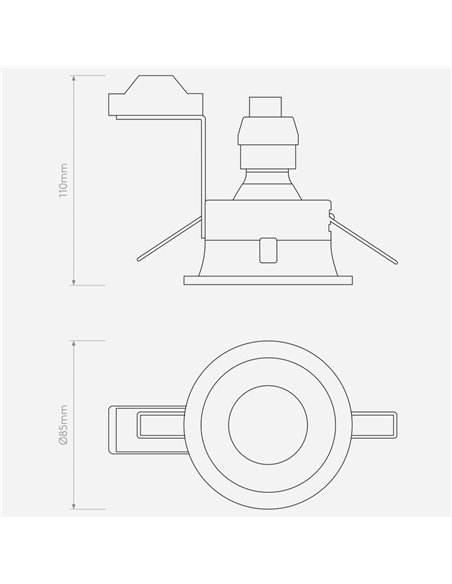 Astro Minima Round Fixed Ip65 Inbouwspot