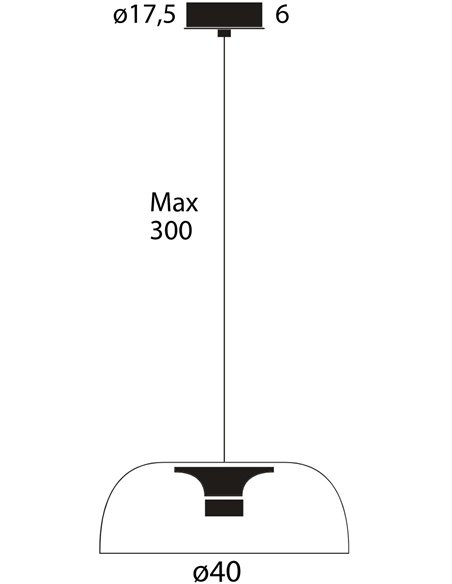Lumina Tia 600 suspension lamp