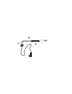 LUMINA FLO WALL (with cable/adaptor) Wall outlet