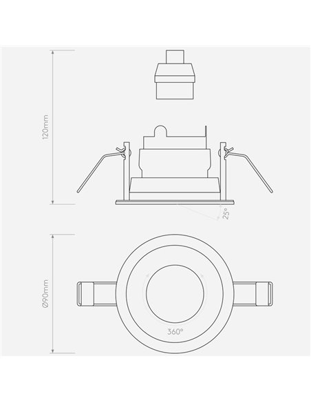 Astro Pinhole Slimline Round Adjustable Fire-Rated Inbouwspot