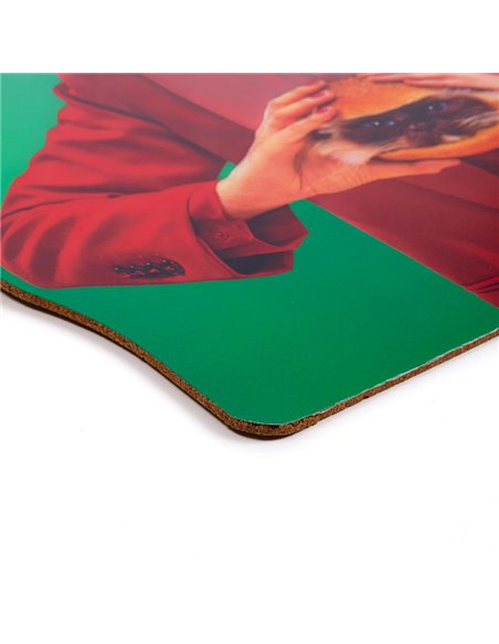 SELETTI TOILETPAPER Tapis de table 30 x 48,6 cm En liège - Cat-liscious
