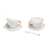 SELETTI MELTDOWN Set à thé 2 tasses à thé 2 soucoupes 2 cuillères à café