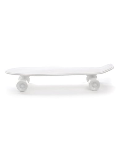 SELETTI MEMORABILIA WHITE AND GOLD 58 x 15 cm - Skateboard