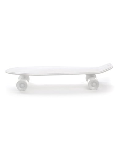 SELETTI MEMORABILIA WHITE AND GOLD Untersetzer 58 x 15 cm - Skateboard