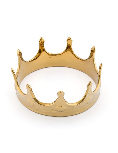 SELETTI MEMORABILIA WHITE AND GOLD ø 18,5 cm - My crown