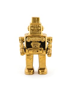 SELETTI MEMORABILIA WHITE AND GOLD Untersetzer 17,4 x 12,4 cm - My robot