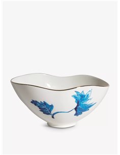 SELETTI DIESEL LIVING-CLASSIC ON ACID Salad bowl 18,4 x 15,5 cm Porcelain - Chinese Leaves