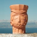 SELETTI MAGNA GRAECIA 2.0 Vaas 33 x 32 cm Terracotta Testa Di Moro - Man