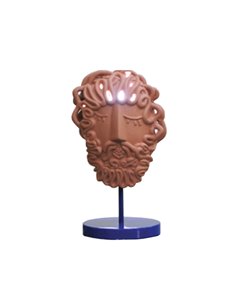 SELETTI MAGNA GRAECIA 2.0 Table lamp 24 x 14 cm Terracotta - Medusa Mask