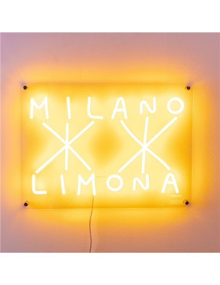 SELETTI CODALUNGA X SELETTI Panneau LED 52 x 38 cm Avec transformateur - Milano-Limona