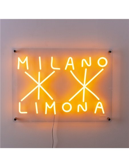 SELETTI CODALUNGA X SELETTI LED panel 52 x 38 cm with transformer - Milano-Limona