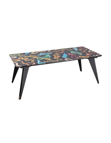 SELETTI TOILETPAPER Houten tafel 205 x 90 cm