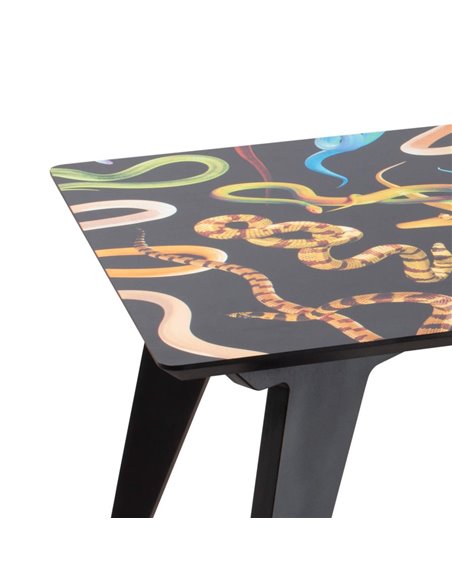 SELETTI TOILETPAPER Table en bois 205 x 90 cm