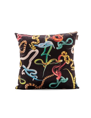 SELETTI TOILETPAPER Coussin 67 x 67 cm - Snakes