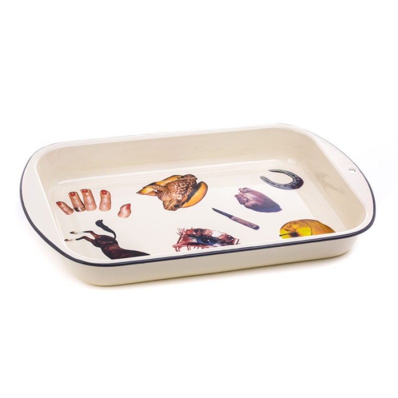 SELETTI TOILETPAPER Bord 56 x 29 cm Email