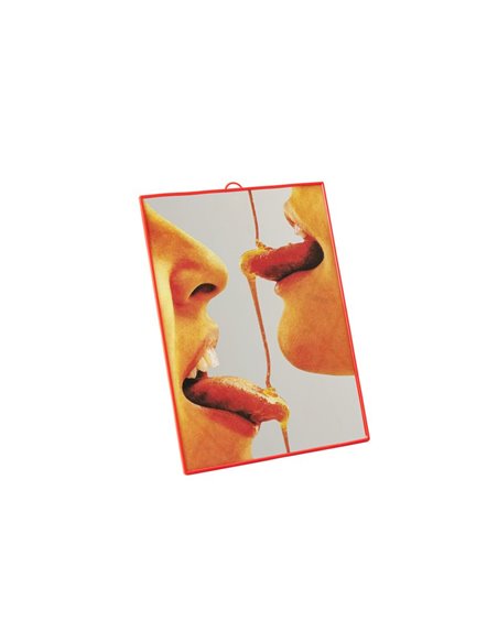 SELETTI TOILETPAPER Miroir 22,5 x 29,5 cm - Honey