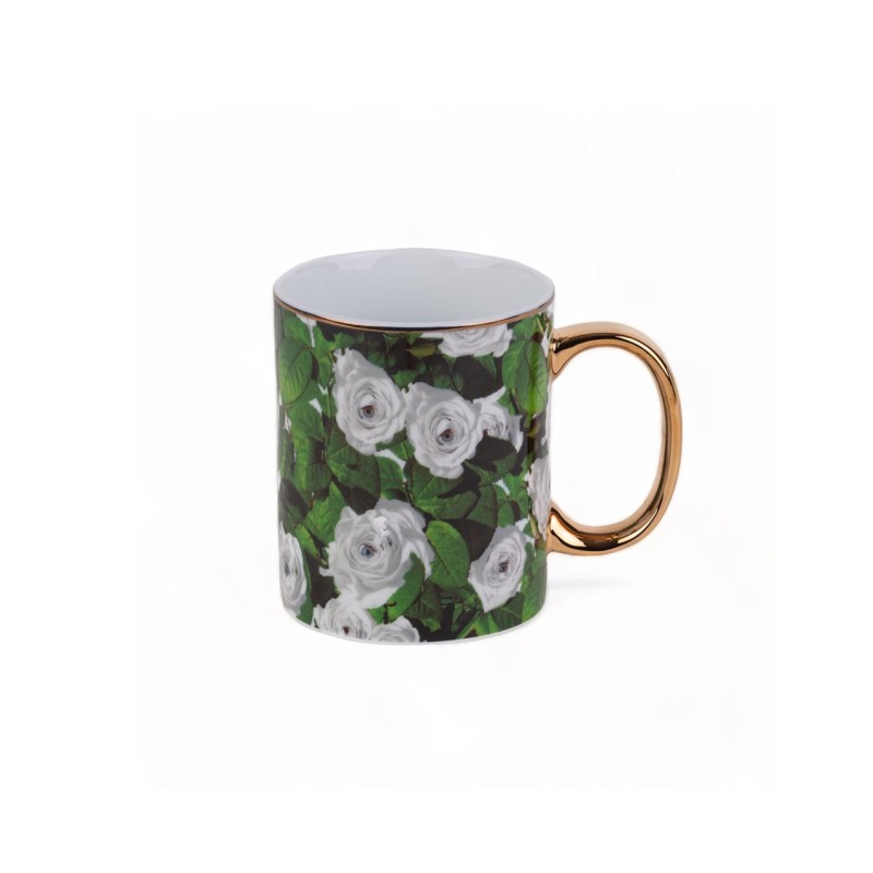 SELETTI TOILETPAPER Mok Ø 10 cm van Porselein - Roses