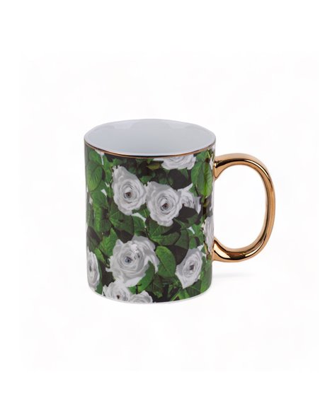 SELETTI TOILETPAPER Mug Ø 10 cm Porcelain - Roses