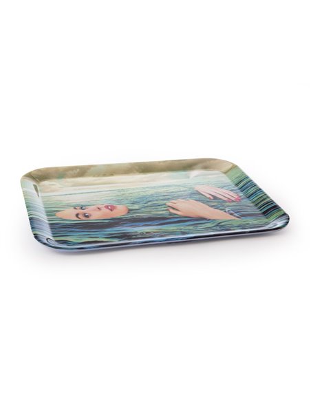 SELETTI TOILETPAPER Serving plate 32 x 43,5 cm Melamine - Sea Girl