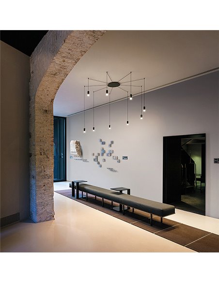 Vibia Wireflow Free-Form 2X - lampe a suspension