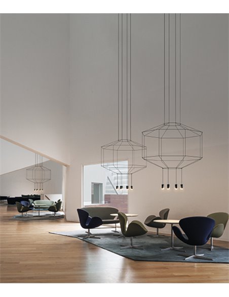 Vibia Wireflow Octagonal 89 - suspension lamp