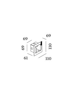 Wever & Ducré Oris / Reto 0.8 Recessed Housing Incl. Plasterkit