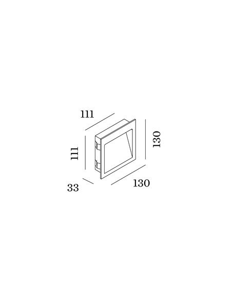 Tech oris exterior ceiling recessed 1.6