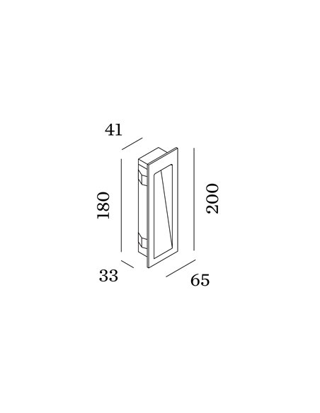 Tech oris wall recessed 0.9