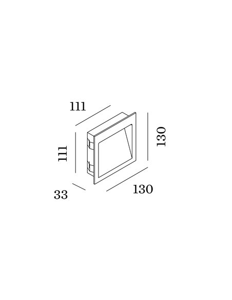 Tech oris wall recessed 1.5