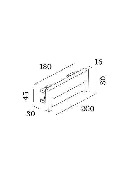 Tech RETO INTERIOR WALL RECESSED 2.1