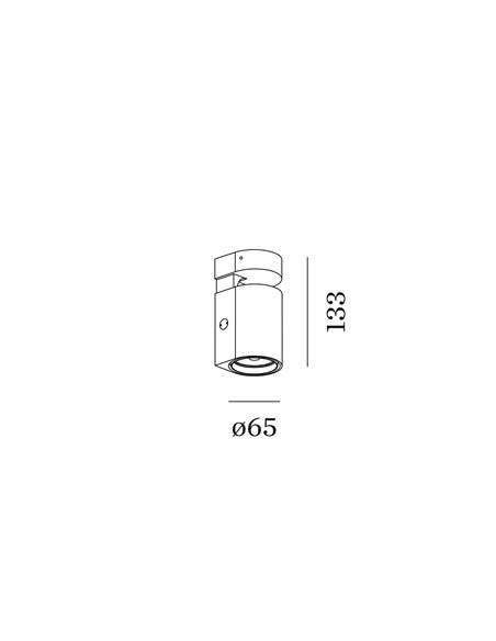 Tech sqube on base ceiling surface 1.1 led