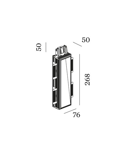 Tech strange wall recessed 2.7