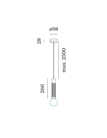 Tech TRACE 2.0 E27 SUSPENDED LIGHT