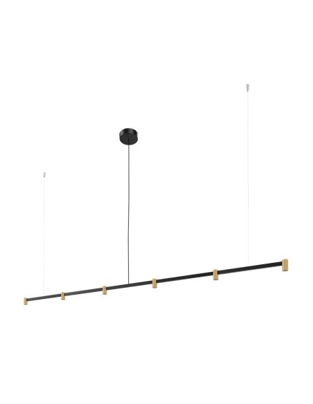 TRACE CHANDELIER 2.0 BLACK+CHAMPAGNE SUSPENDED LIGHT