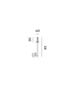 Wever & Ducré Optional Hook B For 6Mm Plugs