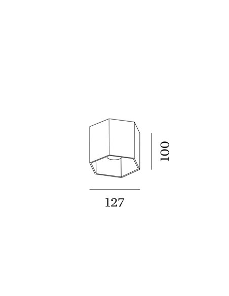 Tech hexo ceiling surface 1.0 led